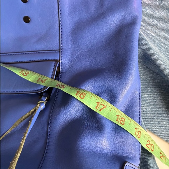 Rebecca Minkoff Bowery leather cobalt Blue Tote Bag with black hardware - Picture 7 of 7